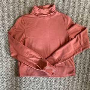 Athleta CROPPED FUNNEL NECK IN NIRVANA XXS